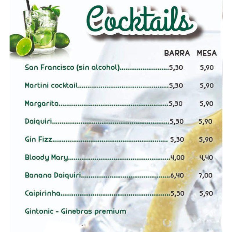 Cocktails Boulevard en León